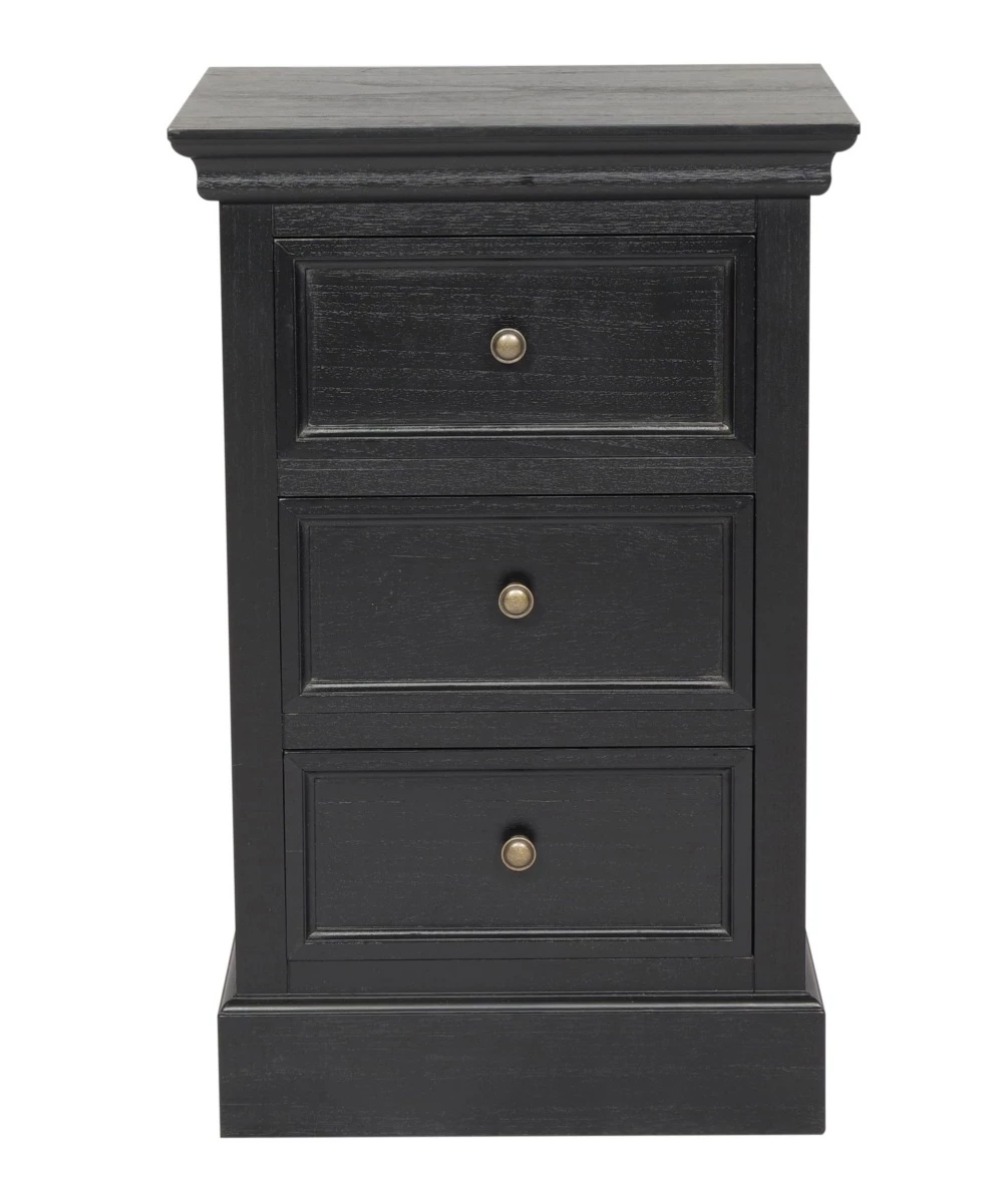 Bristol Yöpöytä 3 Laatikolla – Musta 6 Bristol Yöpöytä 3 Laatikolla – Musta - Image 4