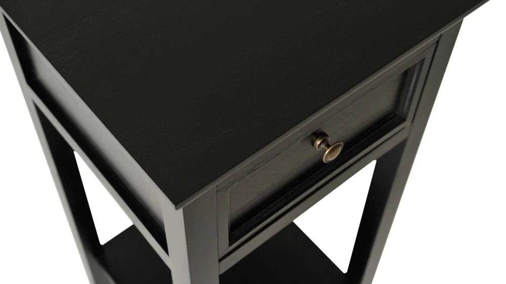 Bristol Yöpöytä Musta 4 Bristol Yöpöytä Musta - Image 2