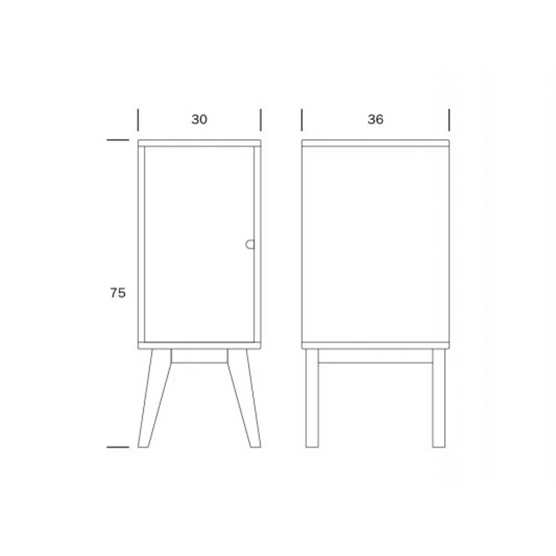 Notte Yöpöytä Lv Koivu 4 Notte Yöpöytä Lv Koivu - Image 2