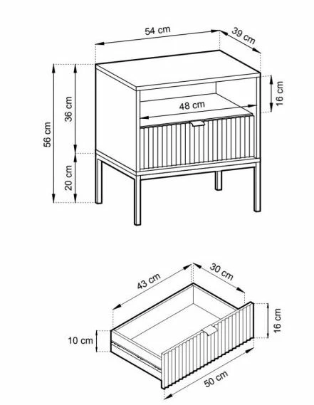 Latte Yöpöytä 4 Latte Yöpöytä - Image 2